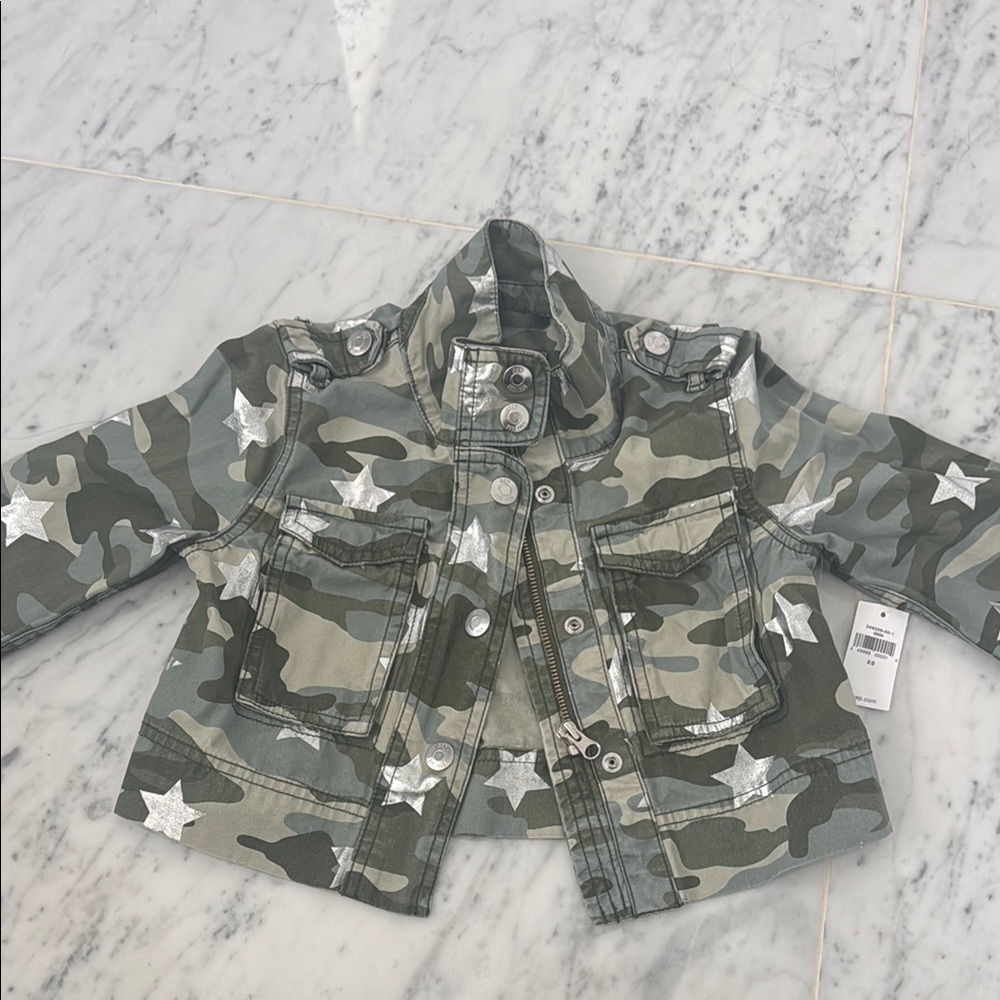 Gap kids Camouflage Kids Jacket with Star Accents
